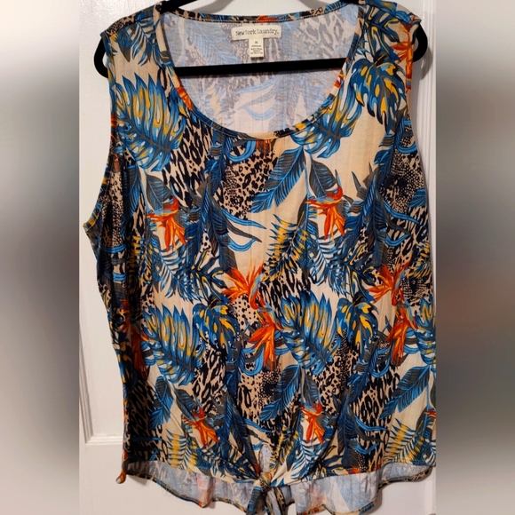 New York Laundry Sleeveless Top - Size 3X - Picture 1 of 4